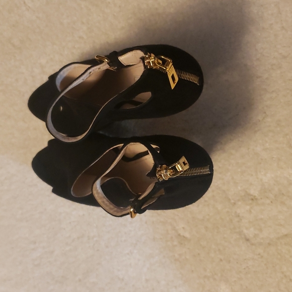 PRADA SIZE 38 1/2 COLOR BLACK SUEDE 100%AUTHENTIC USED ITEM - Picture 10 of 11